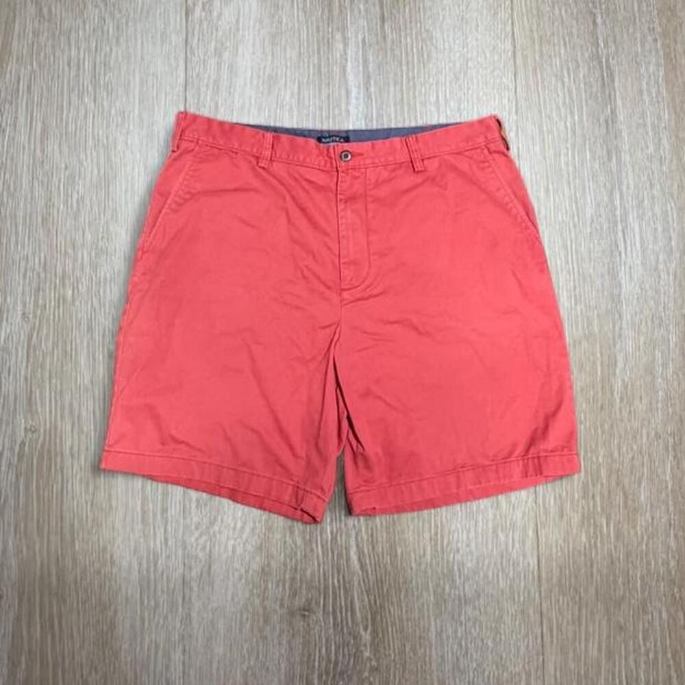 Nautica Men's Red and Orange Shorts